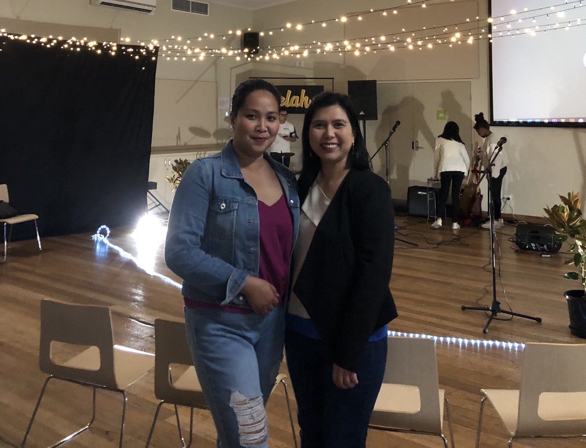 Sevilleresident's tweet photo. Sister’s in arms @jhooydelcarmen @JIL_melbourne 
#selahworshipnight https://t.co/rCUPwCRMTW
