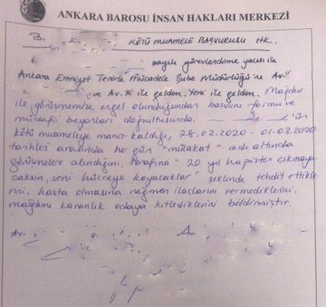 Ankara Emniyet Terör Şubesindeki eski 18 yaşlarında 56 tane kız çocuğuna İşkence ediliyor ! 

Bu çocuklardan işkenceyle daha ne öğrenmeyi umuyorsunuz?!

Elleri RT ye bile gitmeyeyim arkadaşlar 

“Bir zulmü engelleyemiyorsanız en azından onu herkese duyurun. -Hz. Ali - “