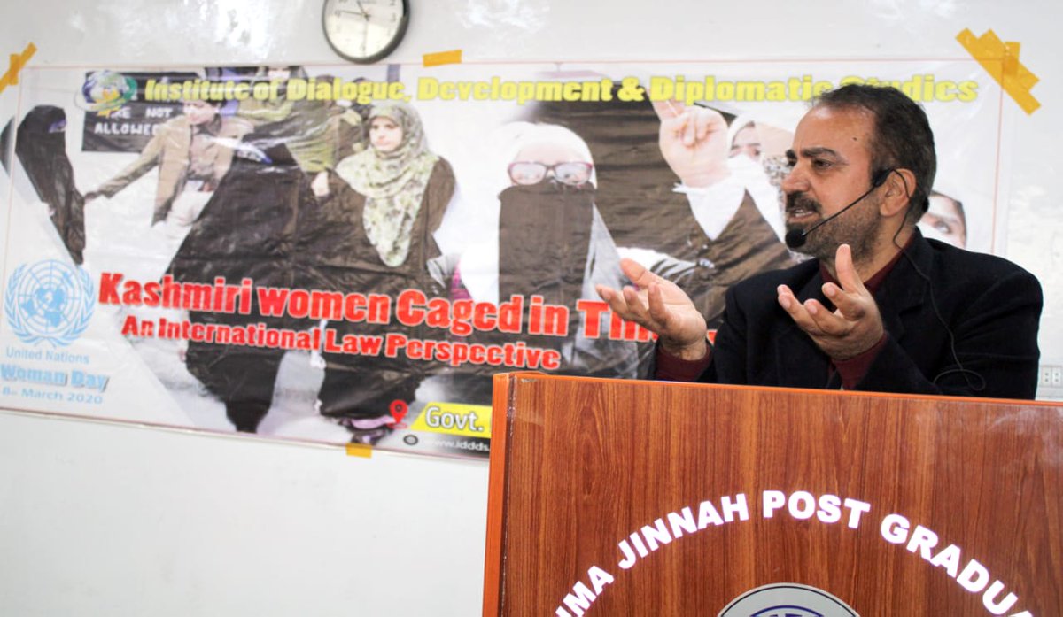 IdddSw's tweet photo. #IDDDS organized a seminar on #InternationalWomensDay in collaboration with Fatima Jinnah Post Graduate College #Muzaffarabad. Women in #AJK dedicated this day for women in Indian Occupied Kashmir #IOK
#WomensDay #WomensDay2020
@rasool_com @SaqibAliHaidri https://t.co/goSjkzr3xI