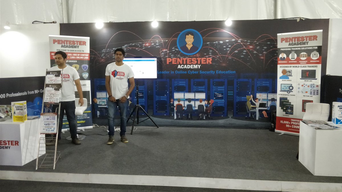 offensivekernel's tweet photo. Pentester Academy booth in #nullcongoa2020 with 50% off till nullcon day - 7th of March , with a lucky draw of student 1 year pass, hope so I can get it 

@SecurityTube https://t.co/Fpwn1tnjRP