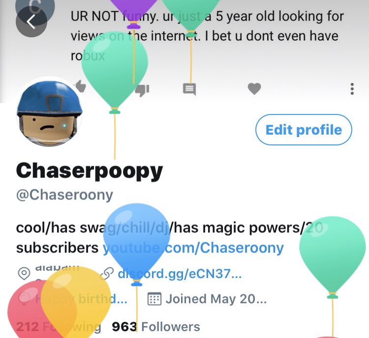 Blue Blob On Twitter Happy 5th Birthday - twitter chaseroony roblox profile Blue Blob On Twitter Happy 5th Birthday - chaseroony roblox profile