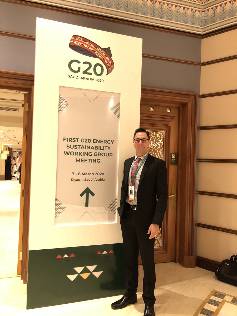 GlobalCCS_Alex's tweet photo. Today I will deliver a speech to the G20 Energy Sustainability Working Group. My key message is that every clean energy option must be embraced to achieve climate targets.  Those options include CCS. Leaving any option off the table makes the challenge more expensive &amp; difficult https://t.co/PB3wLE1LzE