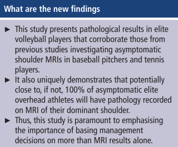 DrSportSante's tweet photo. Are you sure you want to MRI the painful shoulder of that volleyball player? What are you going to do with the findings?

https://t.co/Ml7XwV8PBq

#overdiagnosis #imaging https://t.co/slhiC1kPA8