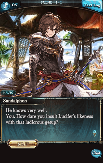 HE REALLY DENIED HIM COFFEE BECAUSE 1. HE LOOKS LIKE LUCIFER AND 2. HE THINKS HE'S DISRESPECTING LUCIFER BC OF HIS SWIMSUIT B Y E