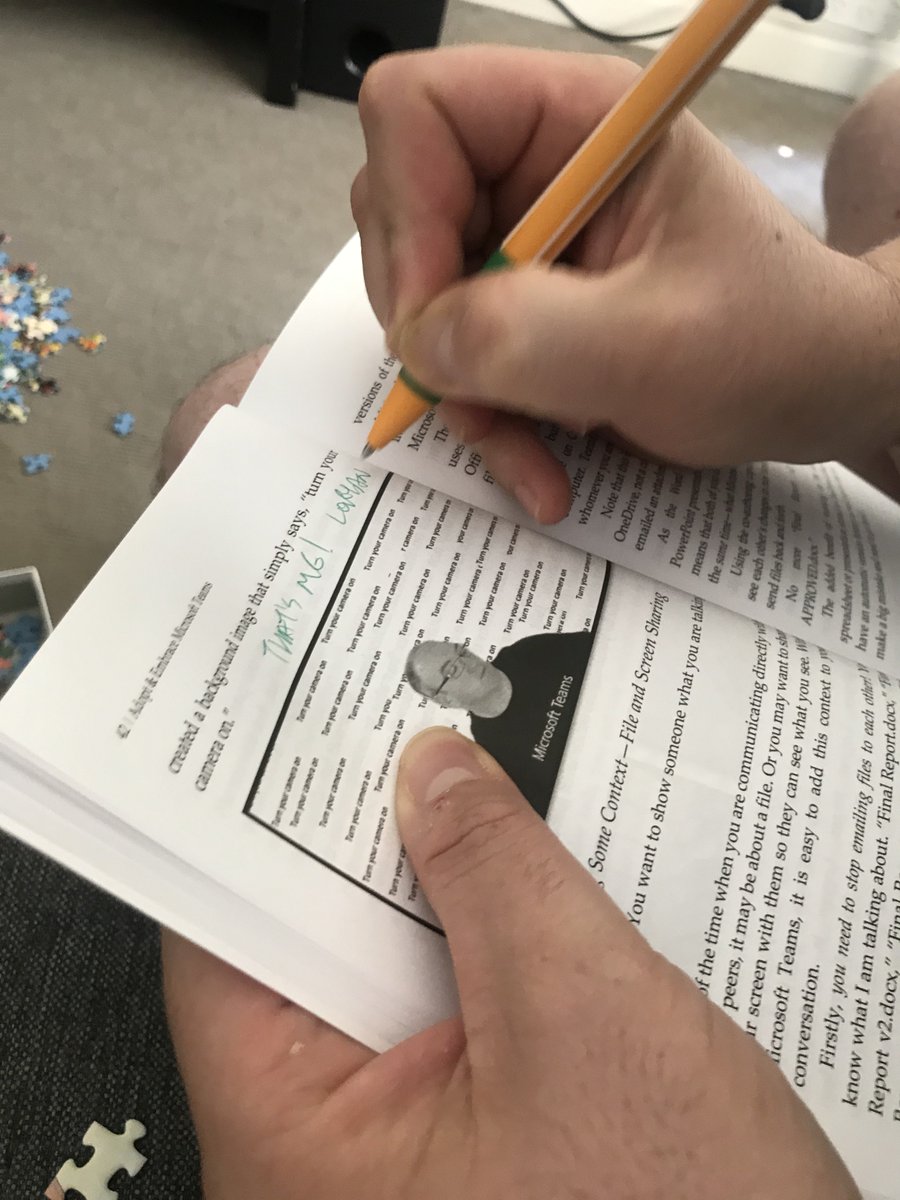 RebeccaJLJ's tweet photo. I now have a rare Easter Egg in my copy of โAdopt & Embrace Microsoft Teamsโ. The first and possibly only autograph from @LoryanStrant.
#TeamsBook #MicrosoftTeams #TheGleefulStrant
HT @AdoptAndEmbrace @PaulWoods @ActivateLearn @Collabital @DarrellaaS https://t.co/nS6BIleI7P