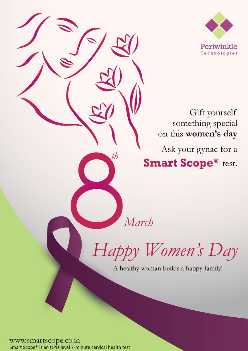 Nothing succeeds like prevention! Beat Cervical cancer.   Now made easy with Smart Scope ®  This #WomensDay2020   share with us pictures of “smart women” taking “Smart scope tests.” Best photos set for a surprise!  #Cancercare #Cervicalhealth #prevention #Smartwomen