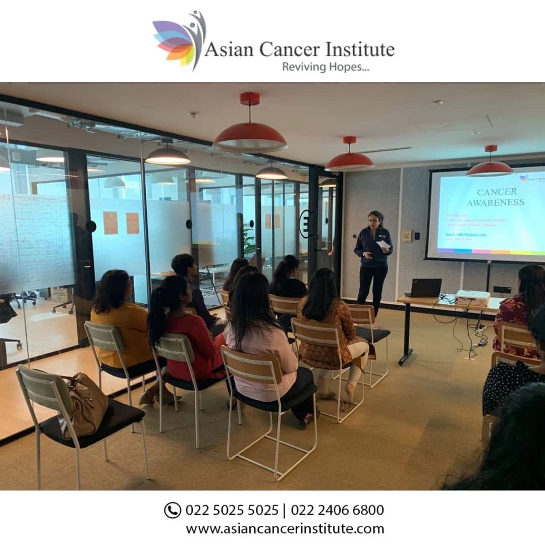 AsianCancerInst's tweet photo. Dr Vidhi Shah conducted a corporate talk on Breast Cancer Awareness at General Atlanta, Andheri. Here are some snaps from the event.

#ACI #AsianCancerInstitute #cancer #cancerresearch #cancerawareness #events #doctors #patients #lecture https://t.co/mSiialcfXF