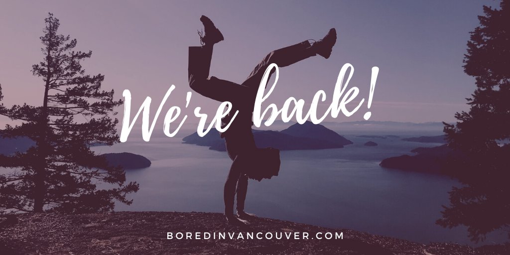 BoredNVancouver's tweet photo. Why not make a major announcement on a Saturday night on Twitter? #SocialMediaManagement101 Did you miss us? *Crickets* Okay... Anyways, we're happy that https://t.co/zkH69L0Sx7 is back, baby! #Vancouver https://t.co/HMj8h1w8Si