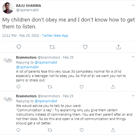 brainmotors's tweet photo. 👉This is one of the problems that many parents face today,
We try to come up with best advice,
You can also share your views or ask your queries
COMMENT &amp; join the discussion.!!
.
.
For Any Queries ☎️Call Now :- +91 74281 23646
.
.
#twitterthread #childpsychology #psychology https://t.co/yqIBegPRZg