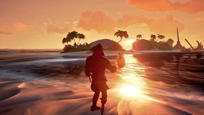 QueenBean069's tweet photo. @SeaOfThieves @RareLtd
@TheSynicall @banana_bois_sot
@BananaBoiNivdot you gotta find you a piece of fruit you can look at like how my Pirate looks at this Pineapple.......#PineappleBois
#BananasWontCutIt
#BeMorePineapple https://t.co/5gkhia0Avc