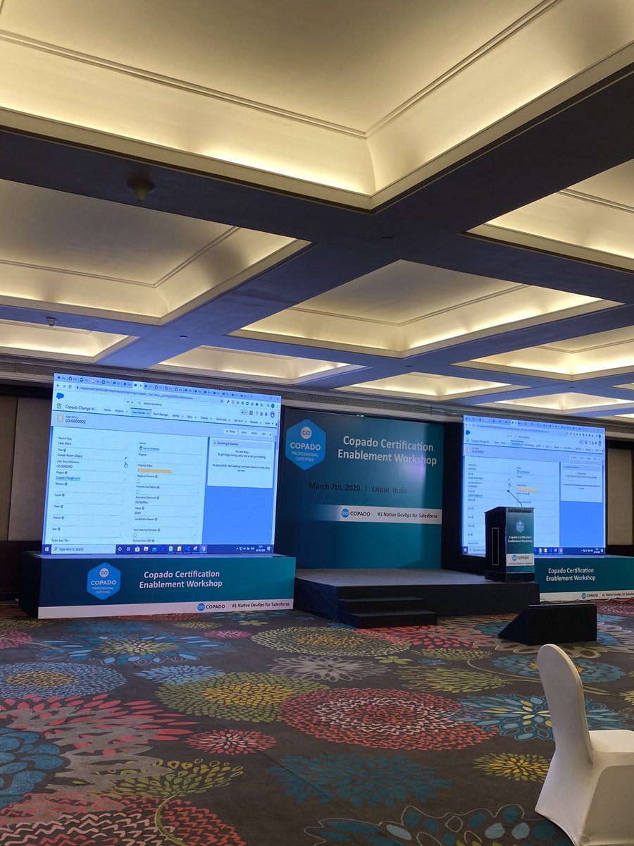 gauravkheterpal's tweet photo. Going strong with #SaturdayMotivation at the the @CopadoSolutions workshop in the pink city of #Jaipur

Full precautions &amp; safety measures in place for #coronavirus - a full house of enthusiasts learning about #Devops

#jaipurDUG
#CopadoinJaipur https://t.co/mdqiC5vjoD