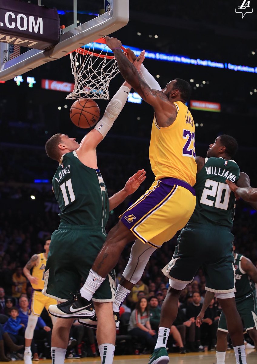 PratikBasu's tweet photo. Yo #Giannis, if you come at the #KingJames, you’d best not miss!!

Great win for Top-3 😇 #LeBron, er, I mean #Lakers. That’s some #MVP stuff right there🤩

Meanwhile, #Kawhi lurks in the background, patiently waiting to unleash his Omar-esque h*ll on ‘em all😬!

#MILvLAL https://t.co/KFTP4vmG2h