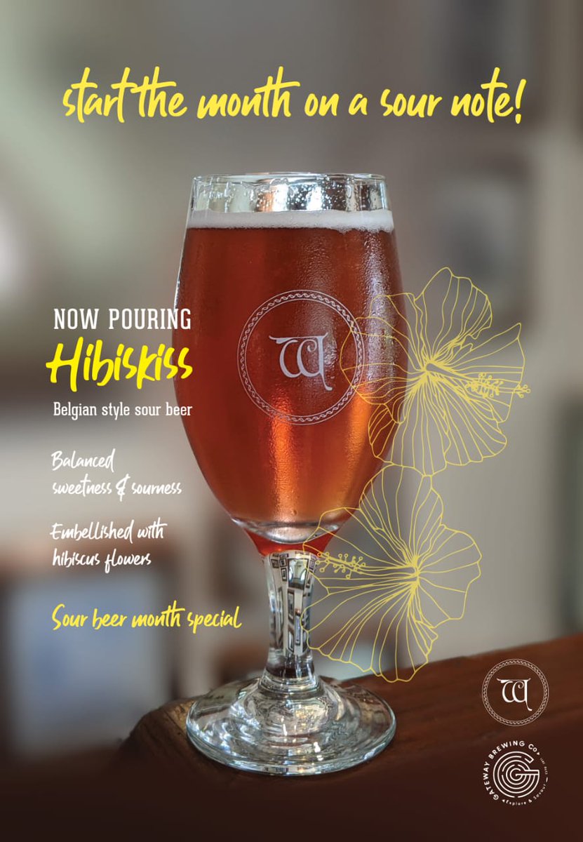 WoodsideMumbai's tweet photo. Have a sweet and sour weekend with @gatewaybrewery 's  HibisKISS. https://t.co/UbyPK4pkJZ