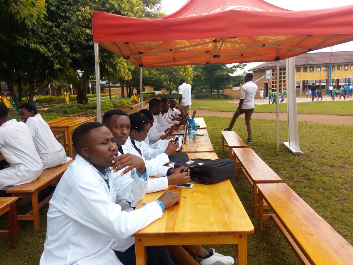 Photos: We are ready to start @GSOBIndatwa #MemorialKayumba Tournament  We are on front-line to to fight non-communicable diseases  #EnoughNCDs @RBCRwanda @HuyeDistrict @Uni_Rwanda @RwandaFDA @RwandaNPC @Ngamijed1 @IPSFAfRO