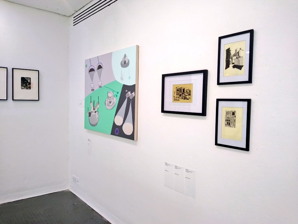If you're near Kensington today, go check out the staff show by <a href="/hiddenrca/">Hidden RCA</a>. So many <a href="/RCA/">Royal College of Art</a> creatives exhibiting their work. 
My drawings are the ones on the right. Open 12-6pm.