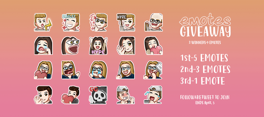 dobs_art's tweet photo. 💙TWITCH EMOTES GIVEAWAY 💙

To celebrate my company, I'll be making total of 9 emotes for 3 winners that will be chosen randomly!

✨To enter:
-Must be following me so I can DM the winners
-Retweet this tweet

✨Ends April, 5th.

Good luck!✌️🏼 https://t.co/4gYmSpiYK2