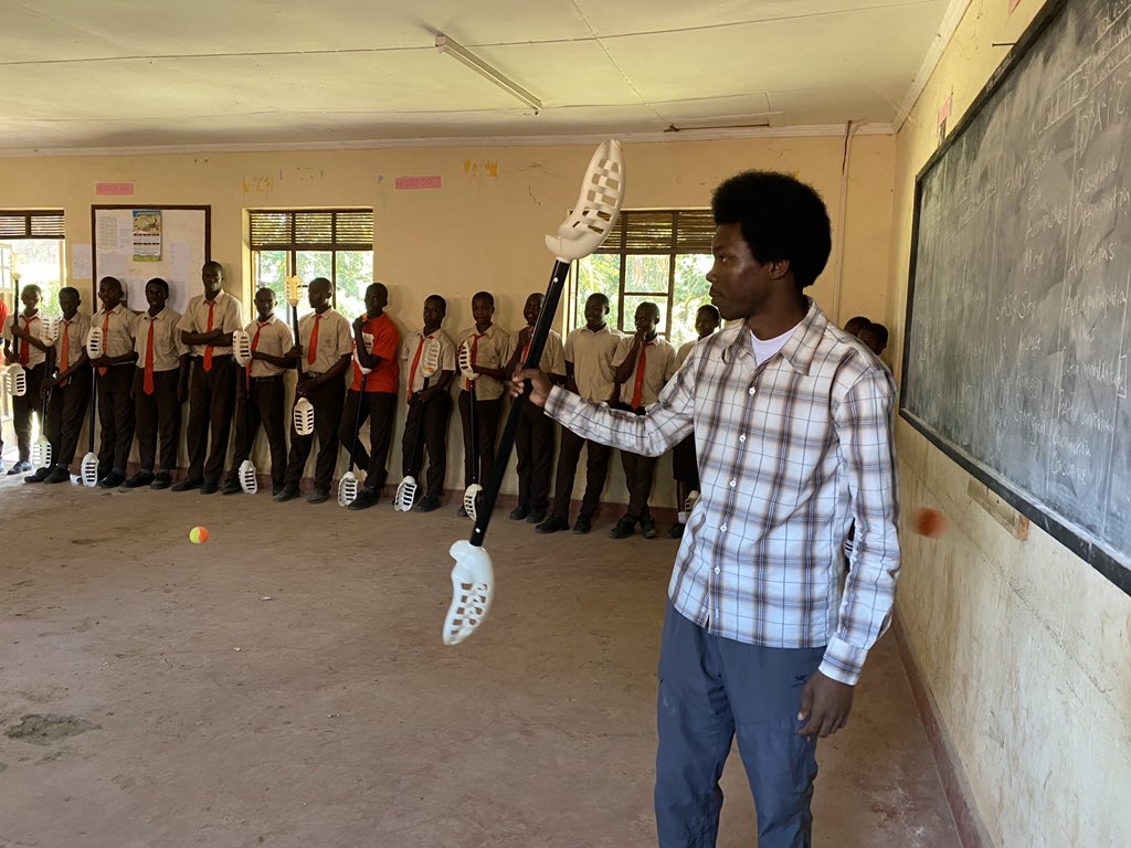 pmhildreth's tweet photo. The ‘father of VX in Africa’ Bakaze Robert provides the target for shooting practice  #vx #vxsport #vxcommunity #vxfamily #sport #sports #ballsport #ballsports #newsport #newsports #bestsport #bestsportever #BestSportYouveNeverHeardOf #inclusivesport #inclusivesports #inclusivity https://t.co/rd1DiEjlJy