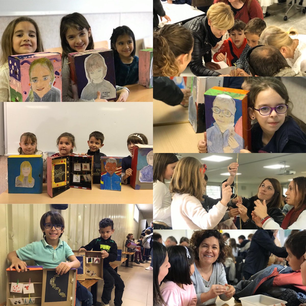 Cemporda's tweet photo. Ahir #1rprimcee1920 van fer el tancament del seu projecte “Escultures molt personals” de @TeideProjectes van preparar una fira d’escultures. Primer van cantar una cançó per donar la benvinguda a les famílies , després van realitzar l’exposició de les seves escultures personals https://t.co/09wWMJg9Cn