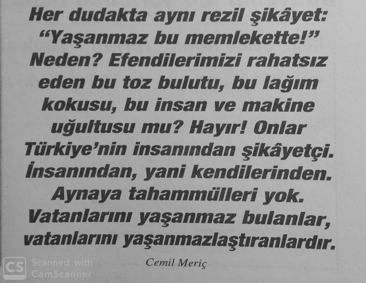 MelihHaban's tweet photo. Günlüklerinin yer aldığı Jurnal kitabında kendisini; "Hayatını, Türk irfanına adayan, münzevi ve mütecessis bir fikir işçisi." sözleriyle tanımlayan Cemil Meriç "Yaşanmaz bu memlekette" diyenlere bakın nasıl cevap veriyor: https://t.co/jmp2oPtTIY