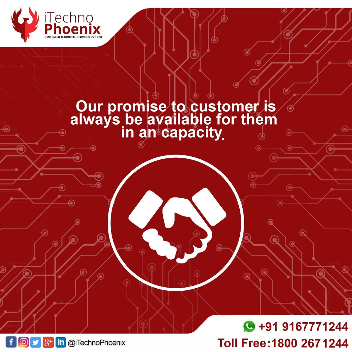 iTechnoPhoenix's tweet image. We always prefer to interact with customers on a daily basis to understand their requirements and provide them best solutions

#iTechnoPhoenix #TotalITSolutions
#Business #SmartOffice #CyberSecurity  #ITSupportServices #CyberSecurity
#Business #10xBusinessGrowth