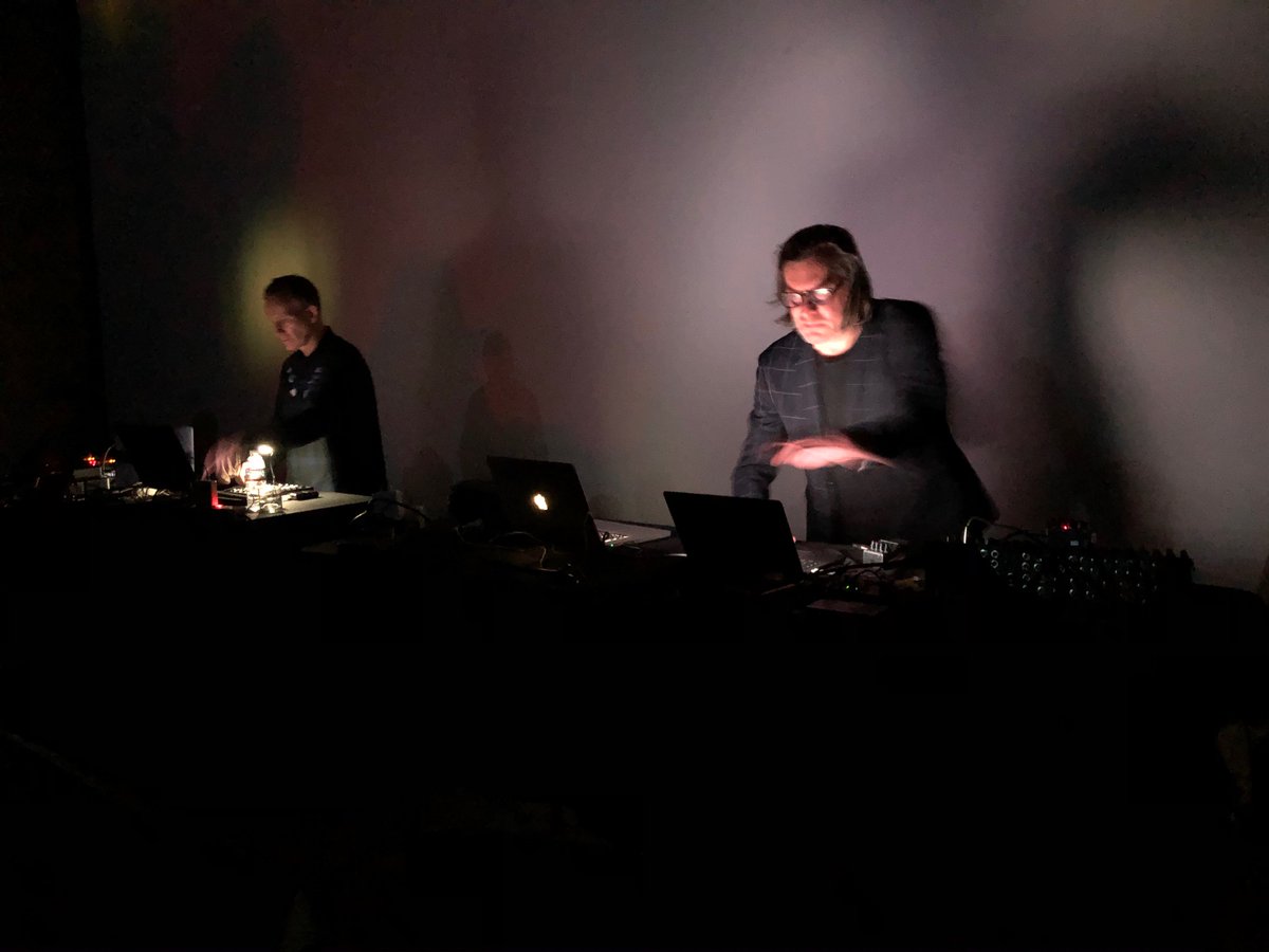 NedRaggett's tweet photo. What a profound experience it is to at last encounter the work of @cjf live, accompanied by @Lillevan to the left, here at @FestRecombinant https://t.co/iPLLDLA1NN