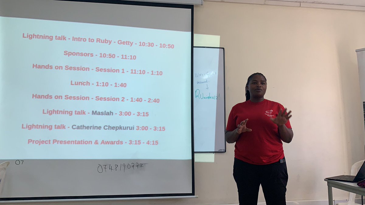 #Mercy briefing on the day <a href="/RailsGirlsnbo/">Rails Girls Nairobi</a> <a href="/railsgirls_msa/">RailsGirlsMsa</a> <a href="/CessWairimu254/">Cess Wairimu</a> <a href="/kathrynkate16/">Catherine Chepkurui</a>