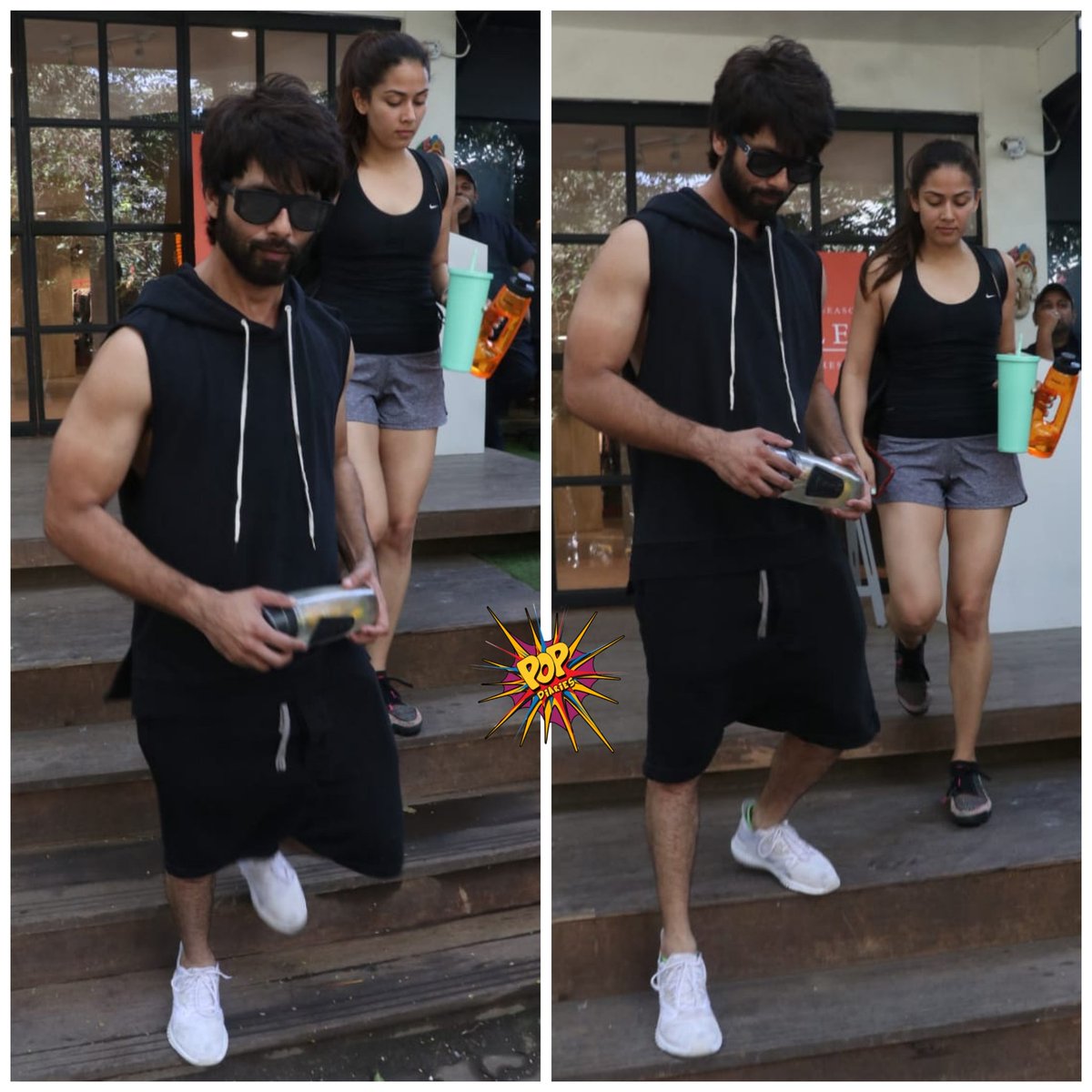 The couple that slays and stays fit, together! Giving us major #Gymcouple GOALS, @shahidkapoor and #MiraKapoor

#ShahidKapoor #MiraRajputKapoor #Bollywood #PopDiaries