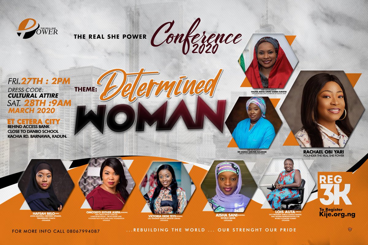 iamRayYari's tweet photo. As part of the International Womens'Day Celebration, we have decided to slash registration fee from N3000 to N2000 from 8th - 10th March, 2020

Hurry!!

#DeterminedWoman
#TheRealShePower
https://t.co/BUaTgkwTtS https://t.co/Gq0NhmKGzI