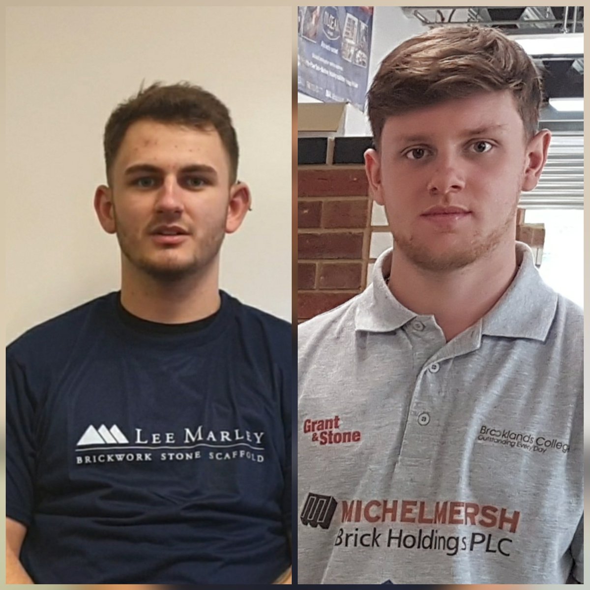 trowel63's tweet photo. Great news this week!
Josh H & George F, Lee (Marley brickwork apprentices) and George B (Patton Projects) have passed their NVQ3 qualification. ππ§±π§±π§± great achievement! @FEBrooklands @BritainBrickMBH #Apprenticeship #skills #brooklandsbrick https://t.co/0JlbONVFPu