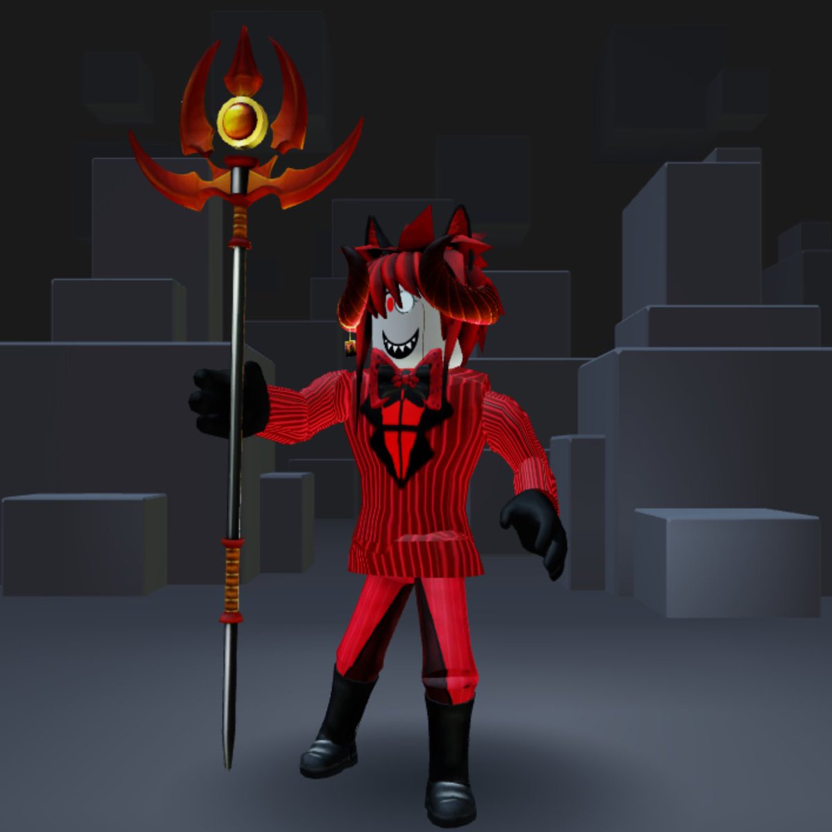 Max ツ Blm On Twitter Free Cringe I Made An Alastor Avatar On Roblox Lmao - cringe roblox avatars