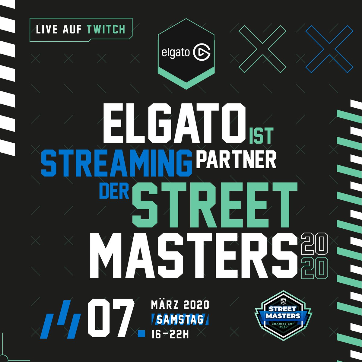 Streetmasters20's tweet photo. Wir freuen uns mit @elgatogamingDE unseren offiziellen Streaming Partner bekannt zu geben. #gamingforgood #streetmasters #ladwork #elgato #eSports #streaming #gaming https://t.co/zGjDzzk5Gs