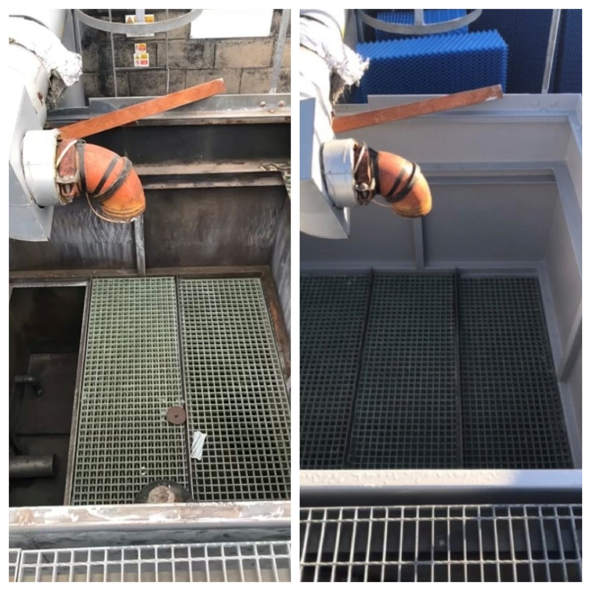 LiquidApplied's tweet photo. Following the Phase 1 completion of the refurbishment of the landlords and tenants #coolingtowers at Cannon Bridge House, London. Phase 2 has now started, continuing with the same application of an internal #GRPlining and external #PUpainting with a full #10yearwarranty. https://t.co/iiGZmv0JDz