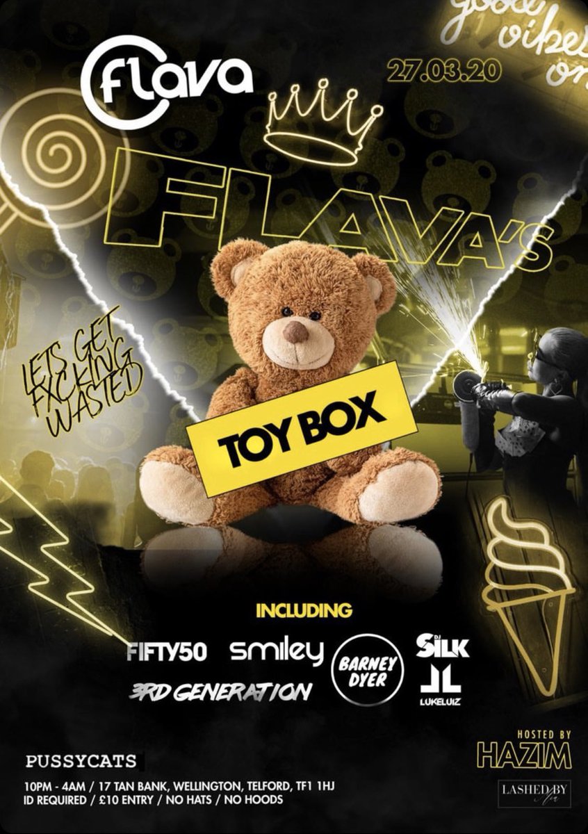 Mosesmclean876's tweet photo. Catch us DJing at @Cats_Nightclub on the 27th March for FLAVA’S TOYBOX event! ✌🏽🔥 #Reggae #Dancehall #RnB #HipHop https://t.co/kCAZ5fyocj
