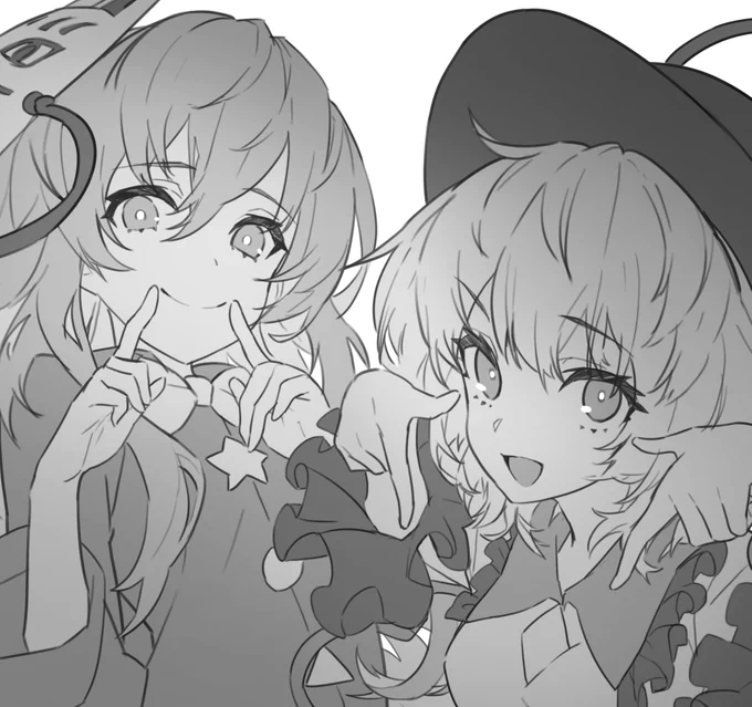 自分にしては割としっかり線画描いたので記念に 
