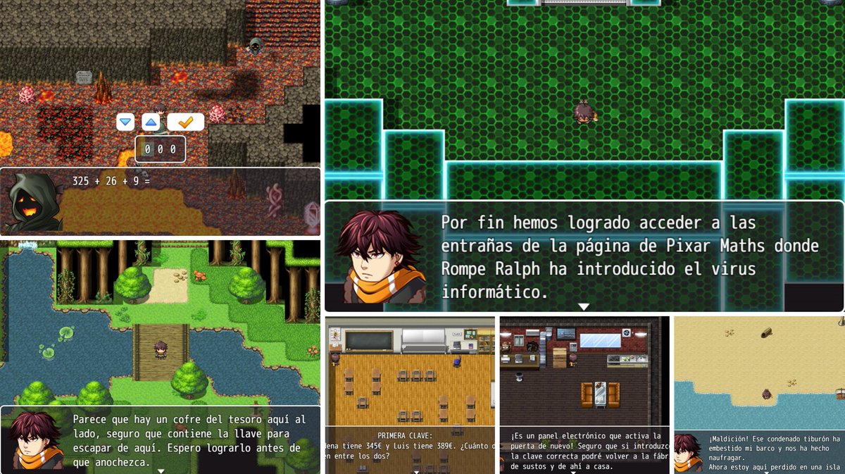 Carlosnegrin81's tweet photo. 🔐🎮Sin duda, uno de los retos que más gusta a nuestros alumnos de @HBSTORREJON es el #escaperoom digital en el que tienen que superar un pequeño videojuego resolviendo problemas matemáticos. ¡No quieren salir al patio hasta completarlos!🎮🔐
Probadlos en https://t.co/1jZbvOepKC https://t.co/EiyNOxicji