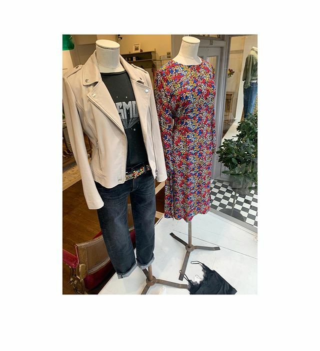 The Tyler biker jacket is back! Team it with jeans &amp; cool tee <a href="/setfashion/">setfashion</a> or mix it up with prints for an edgier look. New windows ready for a busy weekend, open at 10am #windowdisplay #boutiqueshopping #leighonsea #setfashion #springiscoming ift.tt/3aEgAht