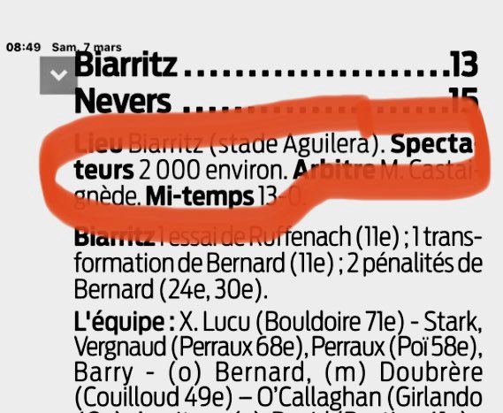 AupaAviron's tweet photo. CORONAVIRUS : Des DIZAINES DE MILLIERS de spectateurs renoncent à voir le match du BO 😱😱
Lu dans @sudouest 
🤣 https://t.co/wRBYRj4cPB