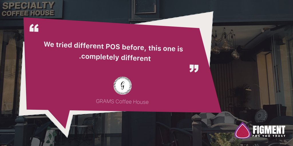 Proud to help @GRAMSCoffeeHouse grow their business.

When you are around don’t forget to visit Grams to taste one of the best coffee in Amman.

#FigmentPOS #PointOfSale #CloudPOS