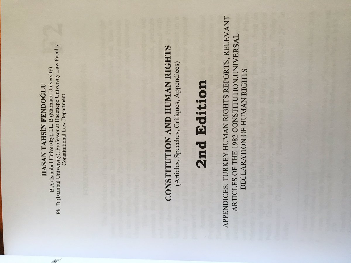 htfendoglu's tweet photo. Constitution and Human Rights isimli yayınımızın 2 nci Baskısı Yetkin Yayınları arasında çıktı. Hayırlara vesile olsun. https://t.co/zl2ZW7WEbZ