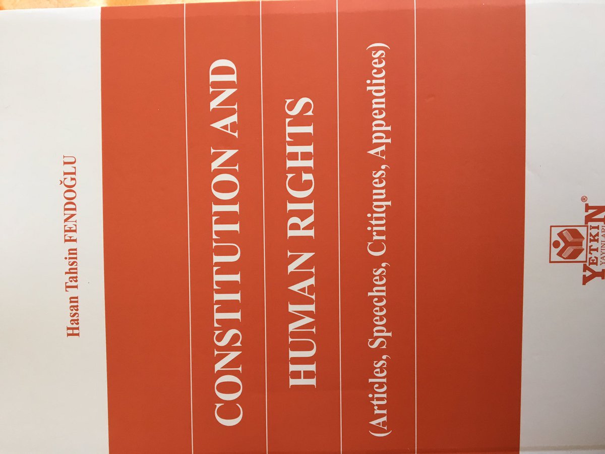 htfendoglu's tweet photo. Constitution and Human Rights isimli yayınımızın 2 nci Baskısı Yetkin Yayınları arasında çıktı. Hayırlara vesile olsun. https://t.co/zl2ZW7WEbZ