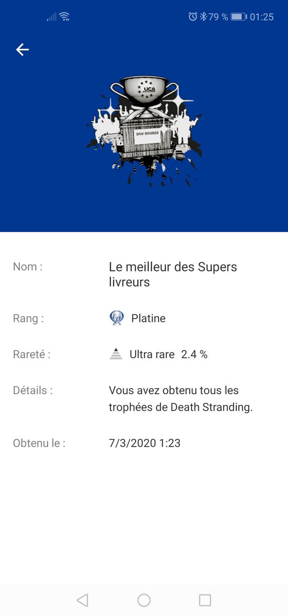 dieu2laplay's tweet image. Il m'aura fallu 130h pour décrocher le Saint Graal de #DeathStranding 😍 merci @PSTHC &amp;amp; @PowerPyx pour le guide 🙏🏻