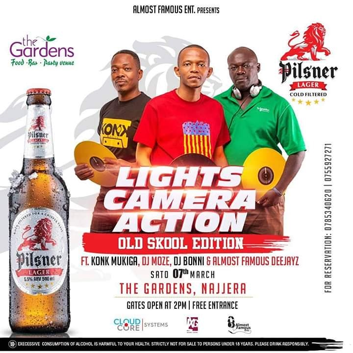 MR_RYLA_D9214's tweet image. These and more reasons is why y'all shouldn't Miss the #LightCameraAction tonight at @GardensNajjera
Free WiFi all day brought to you by @cloudcoresystem 
Not forgetting Your Favourite Oldies of all time by a huge line up of DJ's on Set.
Entrance is Free!