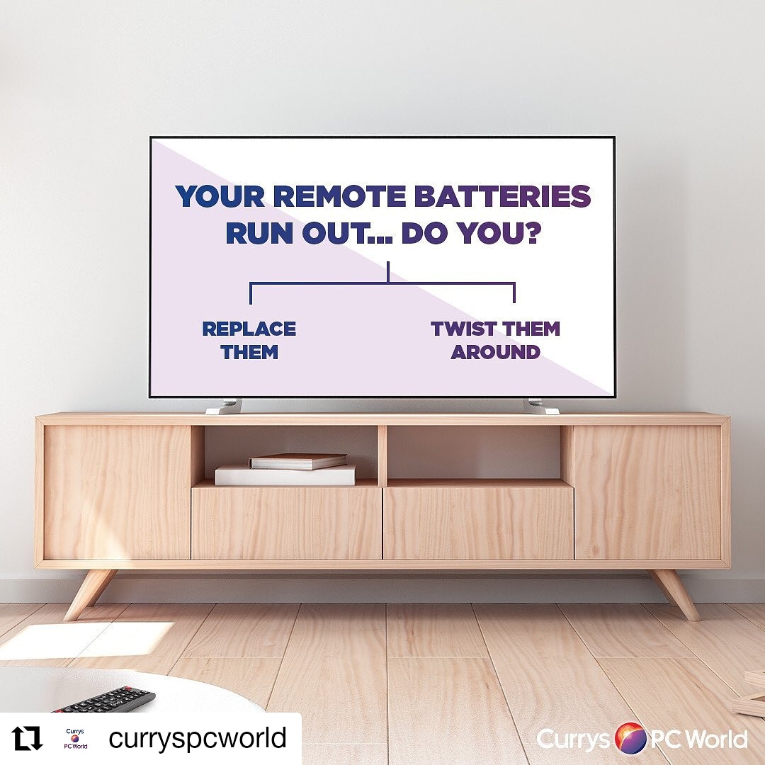 DrakehouseRP's tweet image. There are two types of people... ⁣which one are you?
⁣
@curryspcworld #currys #pcworld #TechQuirks #tech #remote #remotecontrol #TV #amazingtech #sheffield #drakehouseretailpark