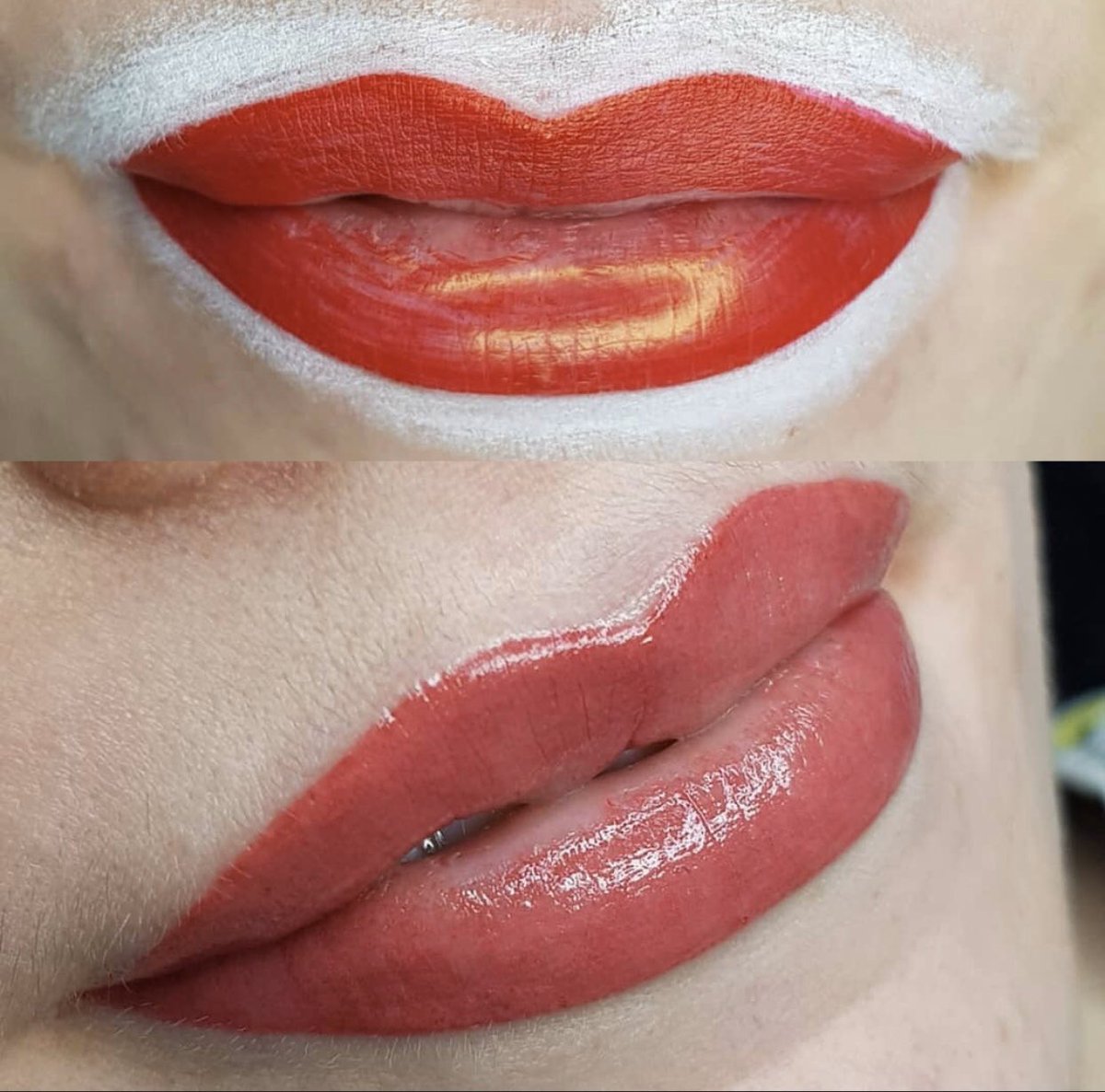 NatzRoberts14's tweet photo. Pre draw &amp; finished look 💉👄 https://t.co/sMlvt6a67S