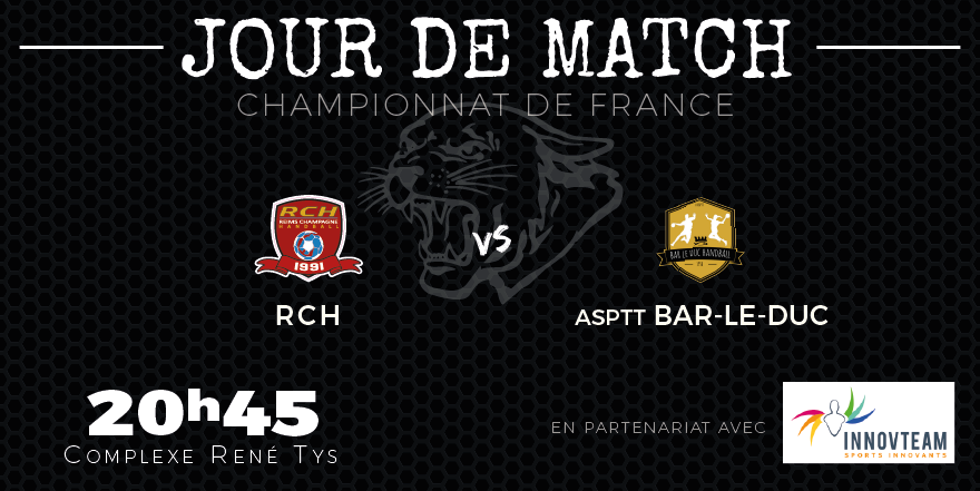 reimshandball's tweet photo. #JourDeMatch 🤾100% Féminin en partenariat @AIbanInnovteam
📍Complexe René Tys
🕑20h45 #N2F @reimshandball 🔴⚫️vs ASPTT Bar-le-Duc
18h45 U18F Ent. RCH/ASSBC reçoit Ardennes Métropole
Dès 13h30 encouragez les U13F du département
Animation @MIXAM1
#GoRCH #handball @VilledeReims https://t.co/ZuUOOXszkh
