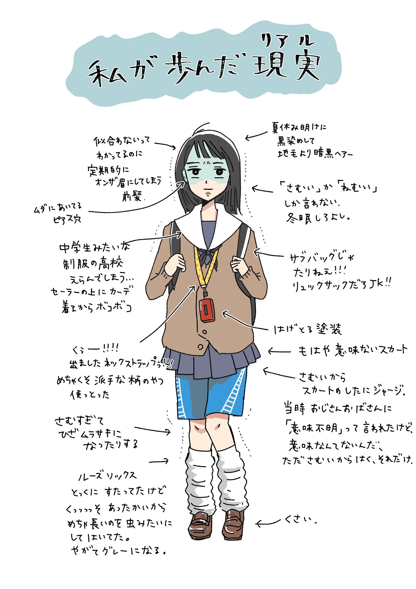 ギャルっぽい女子高生に憧れていたのに？田舎の女子高生になった結果www