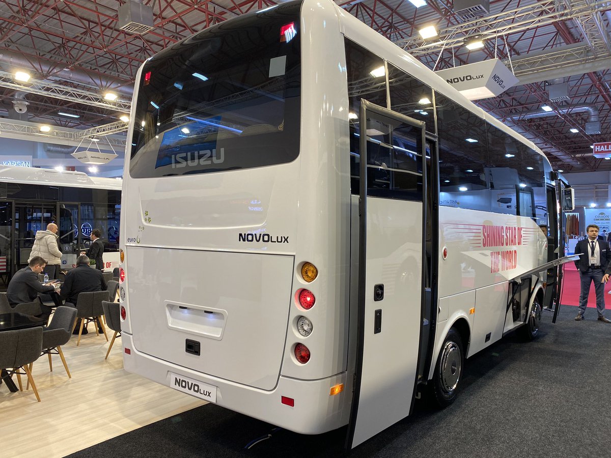 busworld's tweet photo. Novo Lux is an Anadolu Isuzu minibus powered by Isuzu, with the 4HK1E6D Euro 6 Diesel Engine, that delivers 190HP @ 2600 RPM.
Passenger layout allows up to 29 seats for tourism and school service.
.
.
#BusworldTurkey2020 #BusworldIstanbul2020 https://t.co/R2SHAslSxd