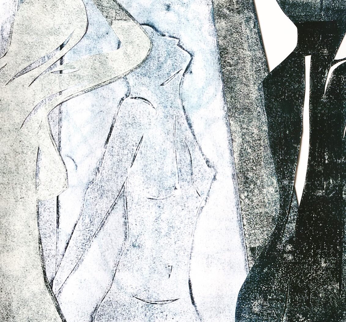 LucyJaneWheeler's tweet photo. Prints & paper cuts from life drawing classes, inspired by Picasso #contemporaryprintmaking #reliefprint #papercut #inspiredbypicasso #print #lifedrawing #lifeprint #papercuts #picasso #printmaking #body #woman #figuredrawing https://t.co/GMXWqOs4LC
