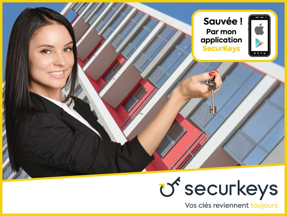 Clés perdues, porte claquée ? Grâce à l'application SecurKeys, service d'assistance de garde et livraison anonymes, de vos doubles de clés , en 1H partout en France et24H partout en Europe. 34,90€/an+remise en fonction de votre assurance. inscription sur securkeys.com