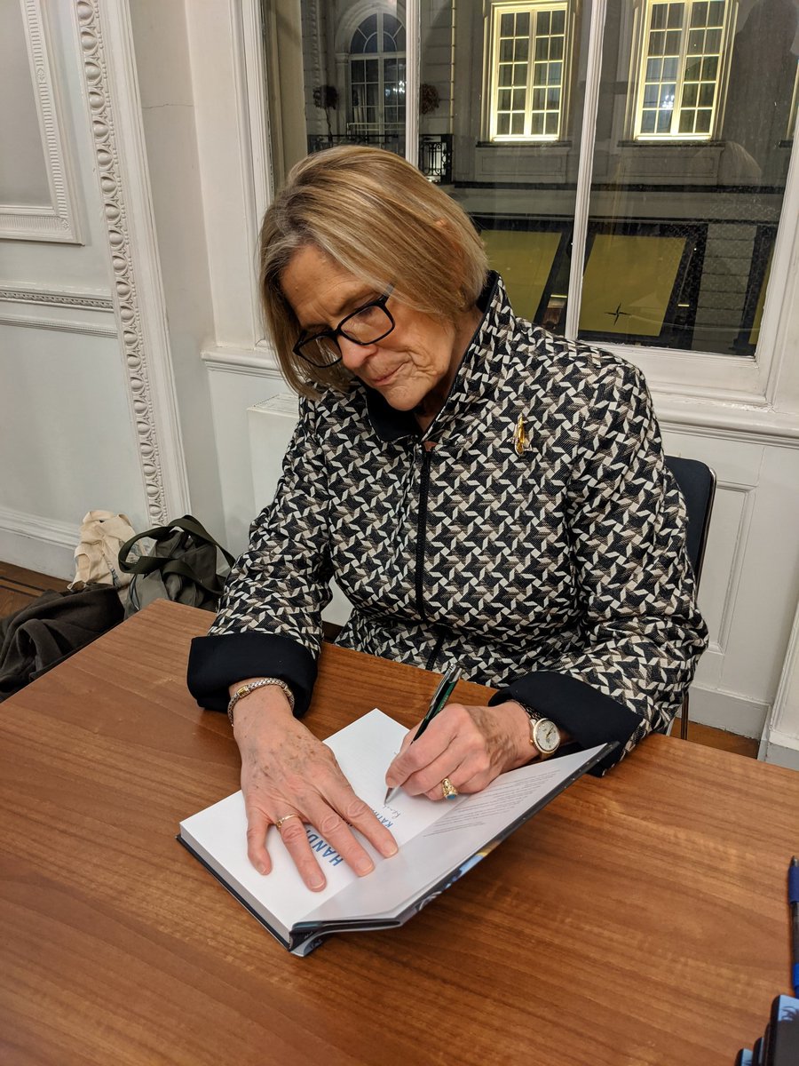 LindseySalis's tweet photo. Brilliant talk by Kathryn Sullivan @Ri_Science hosted by @Kevin_Fong with @davesalis @Spacebooster @astronautevent incredible hearing about the attention to detail to make sure everything works in space. The engineers aka "The Lunch Team" go above and beyond! #HandprintsonHubble https://t.co/HgueWPIBs7